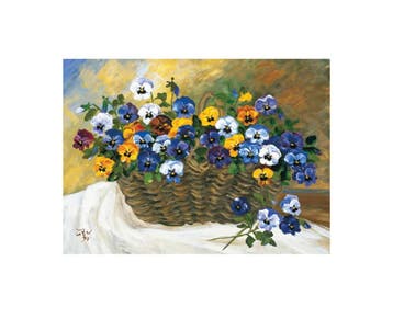 Kunstdruk Ute von der Wehl - Bunt gemischt 50x42cm, Verzenden, Nieuw