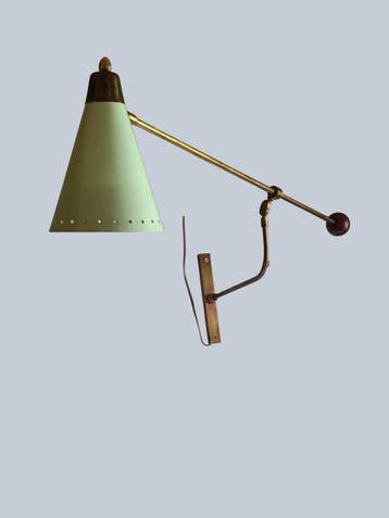 Wandlamp - Messing, Aluminium, Bakeliet, Antiek en Kunst