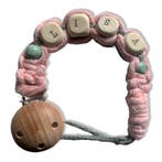 Gepersonaliseerd Speenkoord Bliss - Mintgroen & Roze -, Ophalen of Verzenden, Nieuw