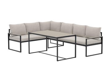 hoek-loungeset-timo-beige-staal-polywood-tafel-the-outsider, Verzenden, Nieuw