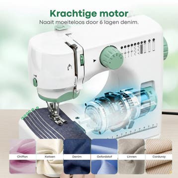 Membeli Elektrische Naaimachine - Heldere LED-Verlichting -, Ophalen of Verzenden, Zo goed als nieuw