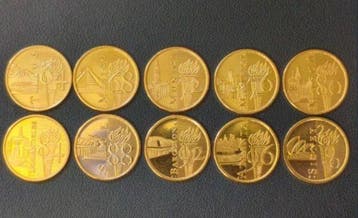 Olympische Spelen - Colección completa Monedas Oro 22k -, Verzamelen, Nieuw