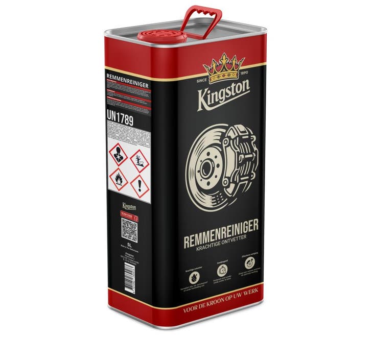 Kingston remmenreiniger 5 liter, blik met schenktuit, Auto diversen, Onderhoudsmiddelen, Verzenden