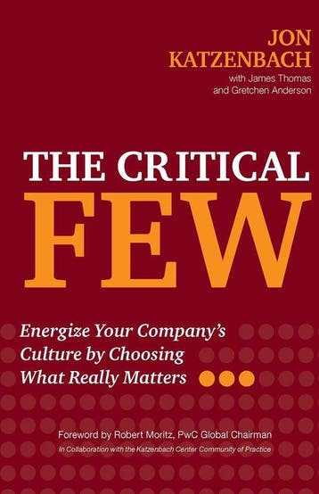 The Critical Few - Jon Katzenbach 9781523098729, Verzenden, Zo goed als nieuw, Jon Katzenbach