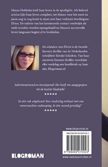 De schaduw van Elvira 9789492270023 Sietske Scholten, Verzenden, Zo goed als nieuw, Sietske Scholten