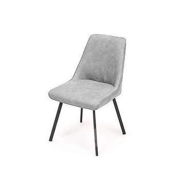 Eetkamerstoel Medemblik - eetkamerstoelen - Zilver, Huis en Inrichting, Stoelen, Nieuw, Stof