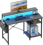 Bureau - Computertafel - Computerbureau - 100x48 cm - Grijs, Huis en Inrichting, Bureaus, Verzenden, Zo goed als nieuw