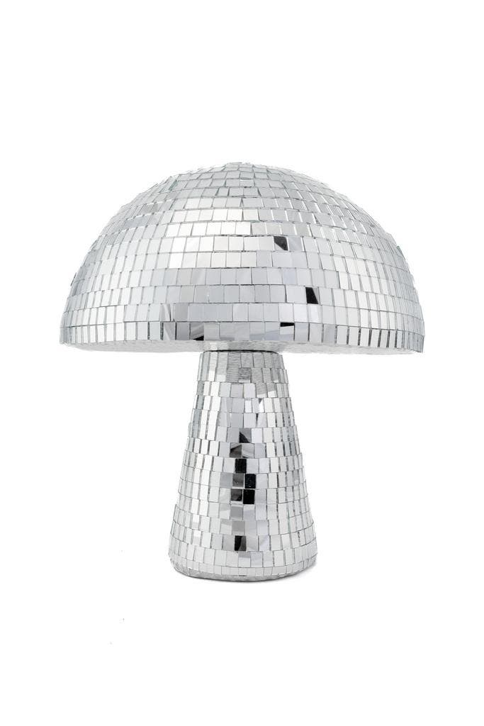 Paddenstoel 20 cm Spiegeltjes Zilver Zwam Discobal Pop Beeld, Hobby en Vrije tijd, Feestartikelen, Carnaval, Feestartikel, Nieuw