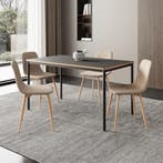 Eetkamerset tafel Lindesberg 140x80 cm met stoelen Köfering, Huis en Inrichting, Verzenden, Nieuw