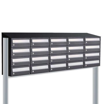 Brievenbusunit Hive set vrijstaand 5-breed, 4-hoog - zwart, Verzenden, Nieuw