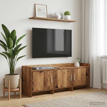 vidaXL TV-kast 130 x 33 x 47 cm Oud hout Bewerkt hout, Minder dan 50 cm, Verzenden, Nieuw, Minder dan 100 cm