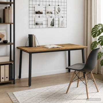 vidaXL Vierkante Eettafel 160 x 70 x 75 cm Massief, Huis en Inrichting, Tafels | Eettafels, Verzenden, Nieuw