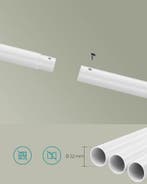 Kapstok - kledingrek - breedte 98.5 cm - max 50 kg - wit, Verzenden, Nieuw