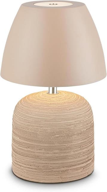 Draadloze Tafellamp | Keramiek Beige | Retourdeal 23% Kor..., Ophalen of Verzenden, Zo goed als nieuw, Overige materialen