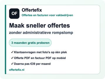 Offerte maken voor klussers - 3 maanden gratis, Nieuw, Overige programma's, MacOS