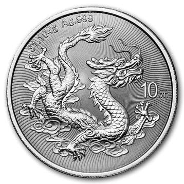 Chinese Dragon 1 oz 2026, Verzenden, Oost-Azië, Losse munt, Zilver