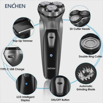 ENCHEN Blackstone Elektrisch Scheerapparaat voor Mannen - 3D, Verzenden, Nieuw