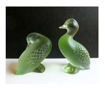 Lalique - Beeldje - Enten (2) - Kristal