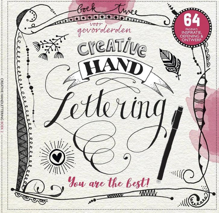 Creative Handlettering - boek 2: voor gevorderden, Boeken, Taal | Engels, Zo goed als nieuw, Verzenden