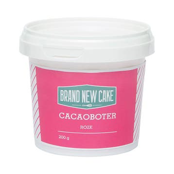 BrandNewCake Cacaoboter gekleurd Roze 200g, Verzenden, Nieuw