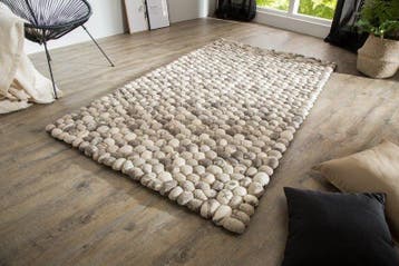 Handgeweven scheerwollen tapijt ORGANIC LIVING 200x120cm, Ophalen of Verzenden, Nieuw