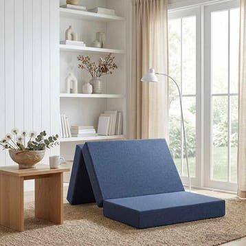 vidaXL Vouwbare Bankbed 90 x 67 x 45 cm Blauw, Verzenden, Nieuw