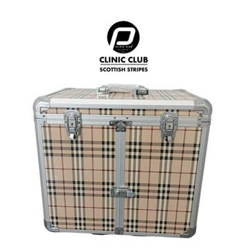Pedicurekoffer clinic club line Scottisch stripes, Verzenden, Nieuw, Hand- en Voetverzorging