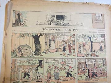 Tom Sawyer and Huck Finn - 29 Krantpaginas en strips -, Nieuw