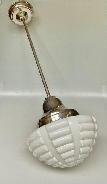 Hangende plafondlamp - Verchroomd, Nikkel - Art -deco luxe