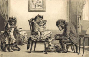 Aangeklede Katten / Poezen - Inclusief Arthur Thiele, Alfred, Gelopen