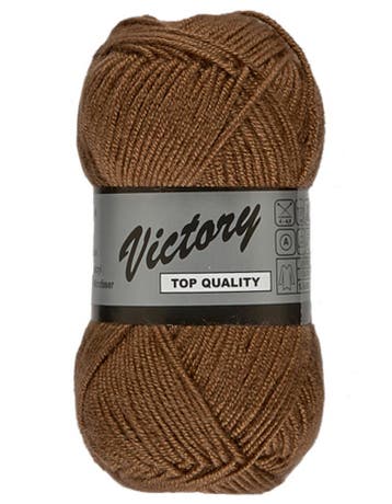 Lammy Yarns Victory - 114 Bruin - Zijdeglans Acrylgaren, Ophalen of Verzenden, Nieuw