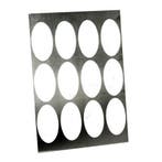 Logo-galettes sjabloon RVS Ovaal Groot, Verzenden, Nieuw