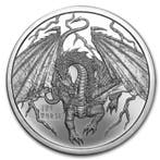 World of Dragons - #4 The Norse - 1 oz zilver Round, Verzenden, Losse munt, Zilver