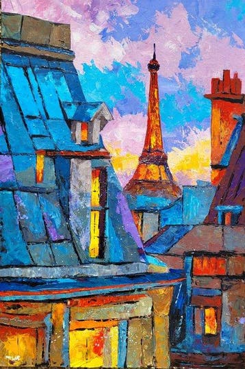 NOLAC - Tableau original de NOLAC au couteau 2026 Quand