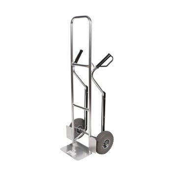 Aluminium Steekwagen Hummer 200 kg H1400 mm Antilekbanden, Verzenden