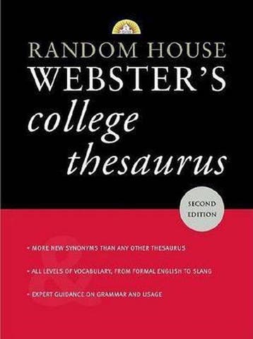 Random House Websters College Thesaurus 9780375425967, Verzenden, Gelezen