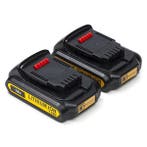 Startset: 2x DeWalt DCB183 XR Li-ion, 123accu huismerk, Verzenden, Nieuw