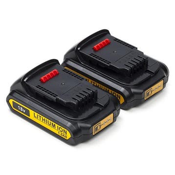 Startset: 2x DeWalt DCB183 XR Li-ion, 123accu huismerk, Verzenden, Nieuw