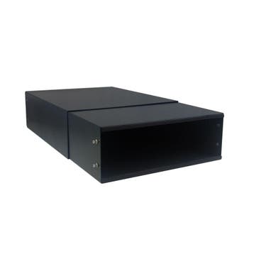 Flexibele inbouwbrievenbus 39-62 cm staal - zwart, Verzenden, Nieuw