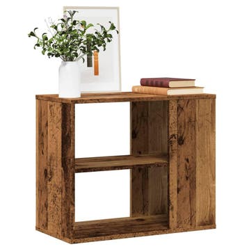 vidaXL Bijzetkast 60x30x50 cm bewerkt hout oud houtkleurig, Minder dan 50 cm, Verzenden, Nieuw, Minder dan 100 cm