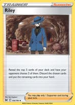 Riley 166/196 Reverse Holo lost Origin, Ophalen of Verzenden, Nieuw, Losse kaart, Foil