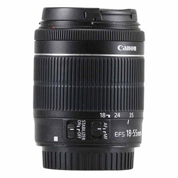 Canon EF-S 18-55mm f/3.5-5.6 IS STM met garantie, Audio, Tv en Foto, Ophalen of Verzenden, Gebruikt
