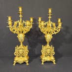 Pendule (2) Regency stijl - Verguld brons - 1850-1900 - Top