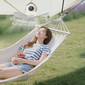 Oplaadbare Hangende Ventilator met 3600mAh Batterij, 4 Snelh, Verzenden, Nieuw