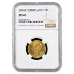 10 Gulden 1824B Willem I, Postzegels en Munten, Munten | Nederland, Verzenden