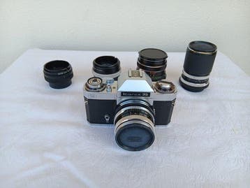 Zeiss Ikon Icarex 35 + 2 obiettivi + moltiplicatore +, Nieuw