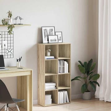 vidaXL Boekenkast/dressoir 66x30x130 cm bewerkt hout sonoma, Huis en Inrichting, Kasten | Boekenkasten, Verzenden, 100 tot 150 cm