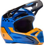 FOX V1 Collect Blauw Oranje Crosshelm, Nieuw met kaartje, Overige merken, Heren, Offroadhelm