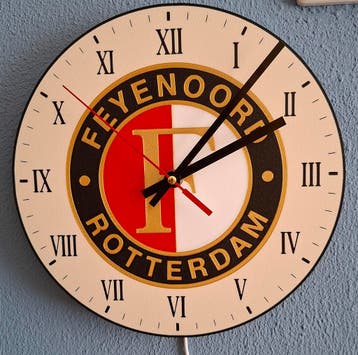 Feyenoord klok, Huis en Inrichting, Woonaccessoires | Klokken, Wandklok, Analoog, Nieuw, Ophalen of Verzenden