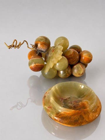 Decoratief ornament - Mid-Century Italian Onyx ( 1kg ) Grape